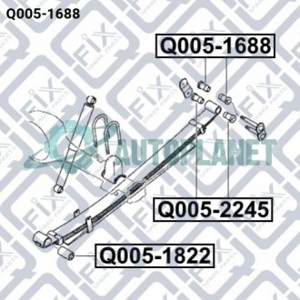 Втулка задней рессоры Q-fix Q0051688