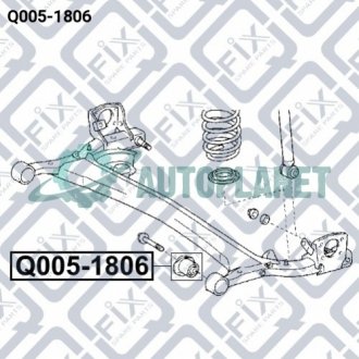 Сайлентблок задньої балки Q-fix Q0051806