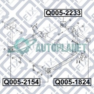 Сайлентблок важеля задньої балки Q-fix Q0051824