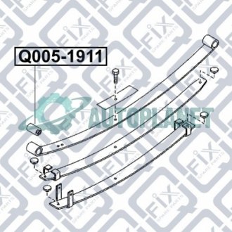 Сайлентблок задньої ресори Q-fix Q005-1911