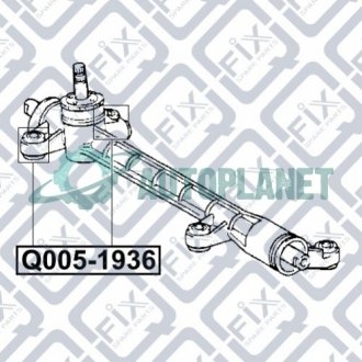 Сайлентблок рулевой рейки Q-fix Q0051936