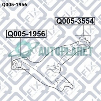 Сайлентблок переднего переднего рычага Q-fix Q0051956