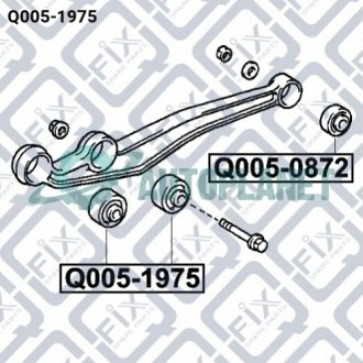 Сайлентблок нижнего переднего рычага Q-fix Q0051975