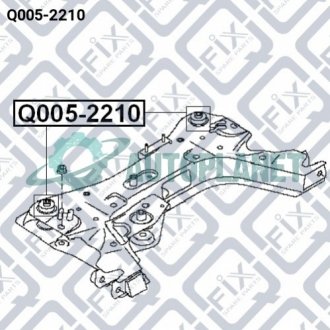 Сайлентблок подрамника задний Q-fix Q0052210