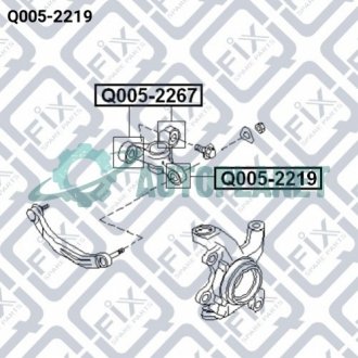 Сайлентблок поворотного кулака Q-fix Q0052219