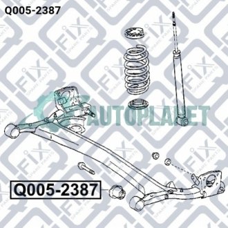 Сайлентблок задней балки Q-fix Q0052387