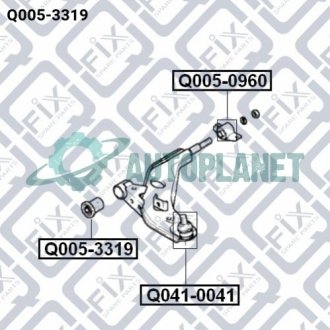 Сайлентблок важеля нижнього передній Q-fix Q0053319