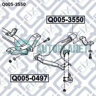 Сайлентблок задний переднего рычага Q-fix Q0053550