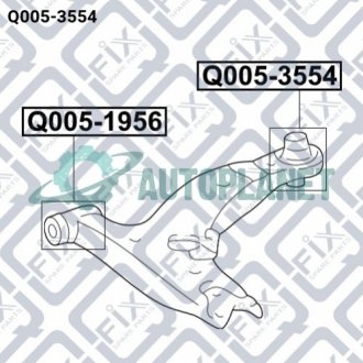 Сайлентблок задний переднего рычага Q-fix Q0053554