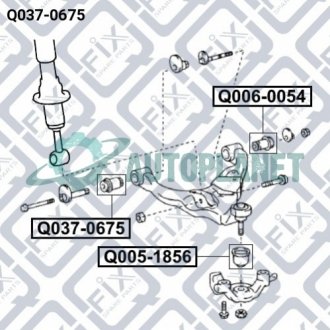 Сайлентблок заднього поздовжнього важеля Q-fix Q005-3564