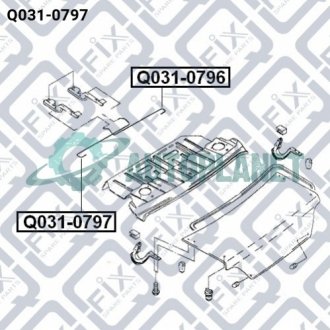 Торсион багажника левый Q-fix Q0310797