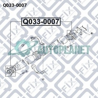 Крестовина карданного вала Q-fix Q0330007