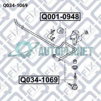 Кронштейн заднього стабілізатора Q-fix Q034-1069