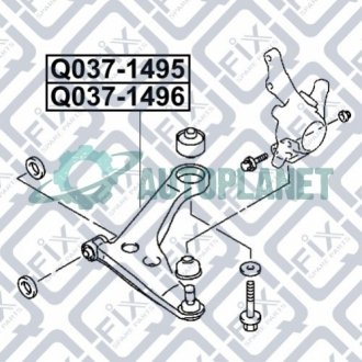Рычаг передний правый Q-fix Q0371495 (фото 1)