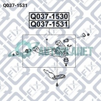 Рычаг передний правый Q-fix Q0371531 (фото 1)