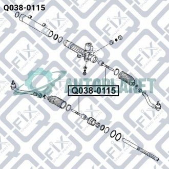 Тяга рульова Q-fix Q038-0115 (фото 1)