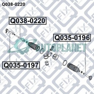 Рульова тяга Q-fix Q0380220