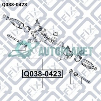 Тяга рульова Q-fix Q038-0423