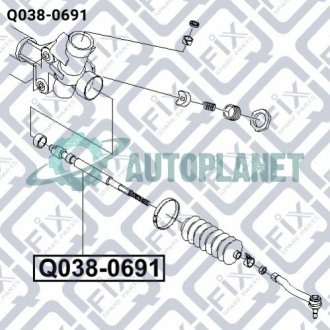 Тяга рульова Q-fix Q038-0691