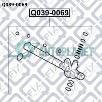 Ремкомплект рульової рейки Q-fix Q039-0069 (фото 1)