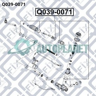 Ремкомплект рульової рейки Q-fix Q039-0071