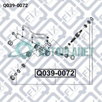 Ремкомплект рульової рейки Q-fix Q039-0072