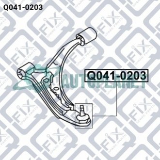 Опора шаровая переднего нижнего рычага Q-fix Q0410203