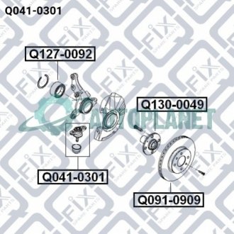 Опора шаровая Q-fix Q0410301