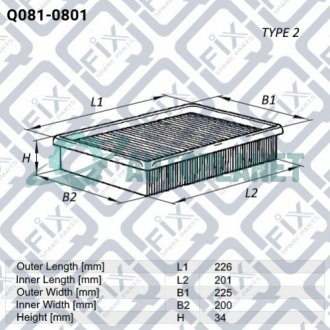 Фильтр воздушный Q-fix Q0810801