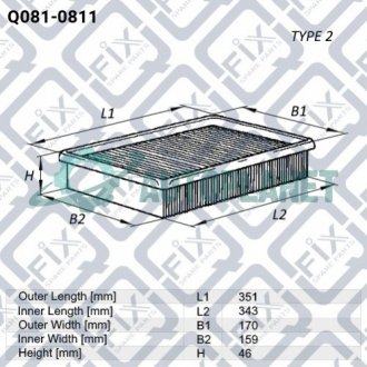 Фільтр повітряний Q-fix Q081-0811