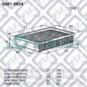 Фильтр воздушный Q-fix Q0810824