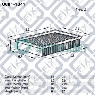 Фільтр повітряний Q-fix Q081-1041