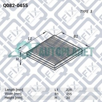 Фільтр салону Q-fix Q082-0455