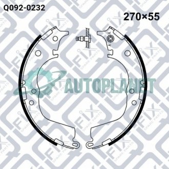 Колодки тормозные барабанные Q-fix Q0920232