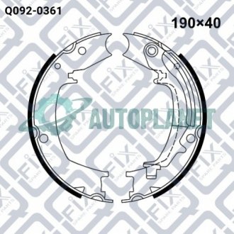 Колодки гальма стоянки Q-fix Q092-0361