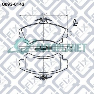 Колодки тормозные передние дисковые Q-fix Q0930143