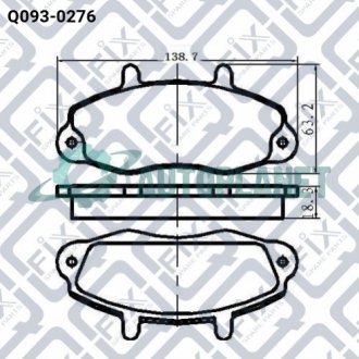 Колодки гальмівні Q-fix Q093-0276