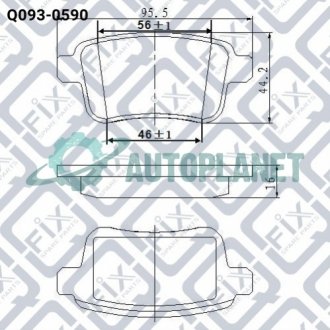 Колодки гальмівні задні дискові Q-fix Q0930590