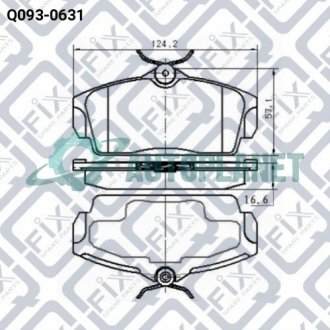 Колодки гальмівні передні дискові Q-fix Q0930631