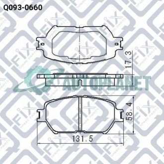 Колодки гальмівні передні дискові Q-fix Q0930660