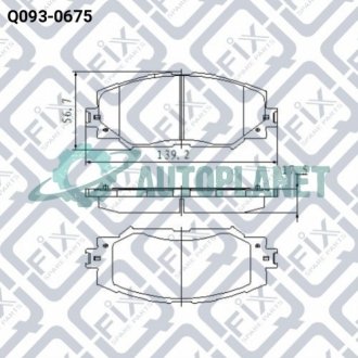 Колодки гальмівні передні дискові Q-fix Q0930675