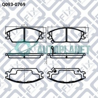 Колодки гальмівні Q-fix Q093-0769