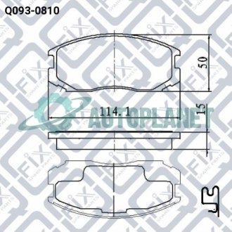 Колодки тормозные передние дисковые Q-fix Q0930810