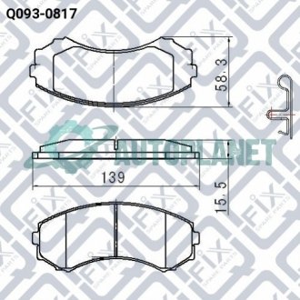 Колодки тормозные передние дисковые Q-fix Q0930817