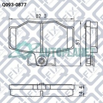 Колодки гальмівні задні дискові Q-fix Q0930877