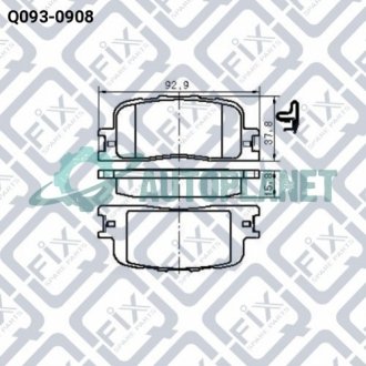 Колодки гальмівні задні дискові Q-fix Q0930908