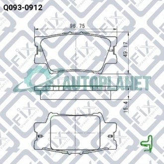 Колодки гальмівні задні дискові Q-fix Q0930912