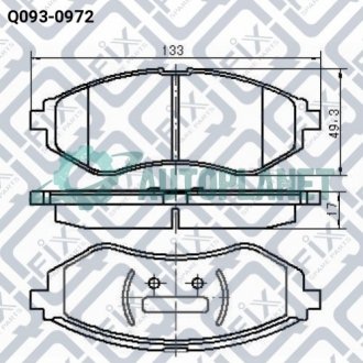 Колодки гальмівні Q-fix Q093-0972