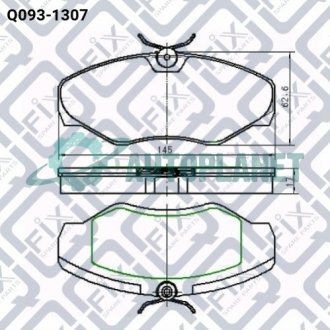 Колодки гальмівні Q-fix Q093-1307