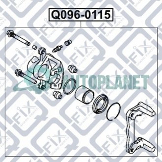 Супорт гальмівний задній лівий Q-fix Q0960115